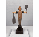 Vintage Folk Art Officer Whirligig