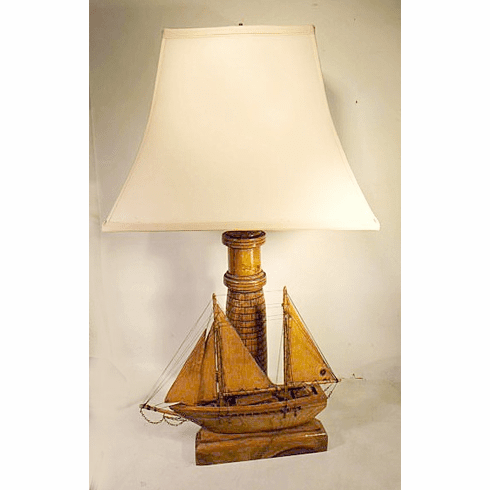 Vintage folk made NAUTICAL LAMP.