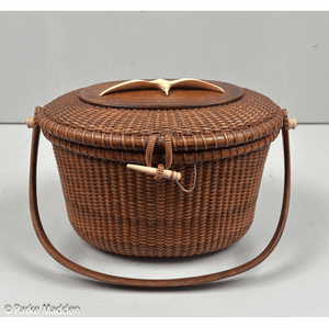 Vintage Nantucket Basket Purse by The Wooden Jug