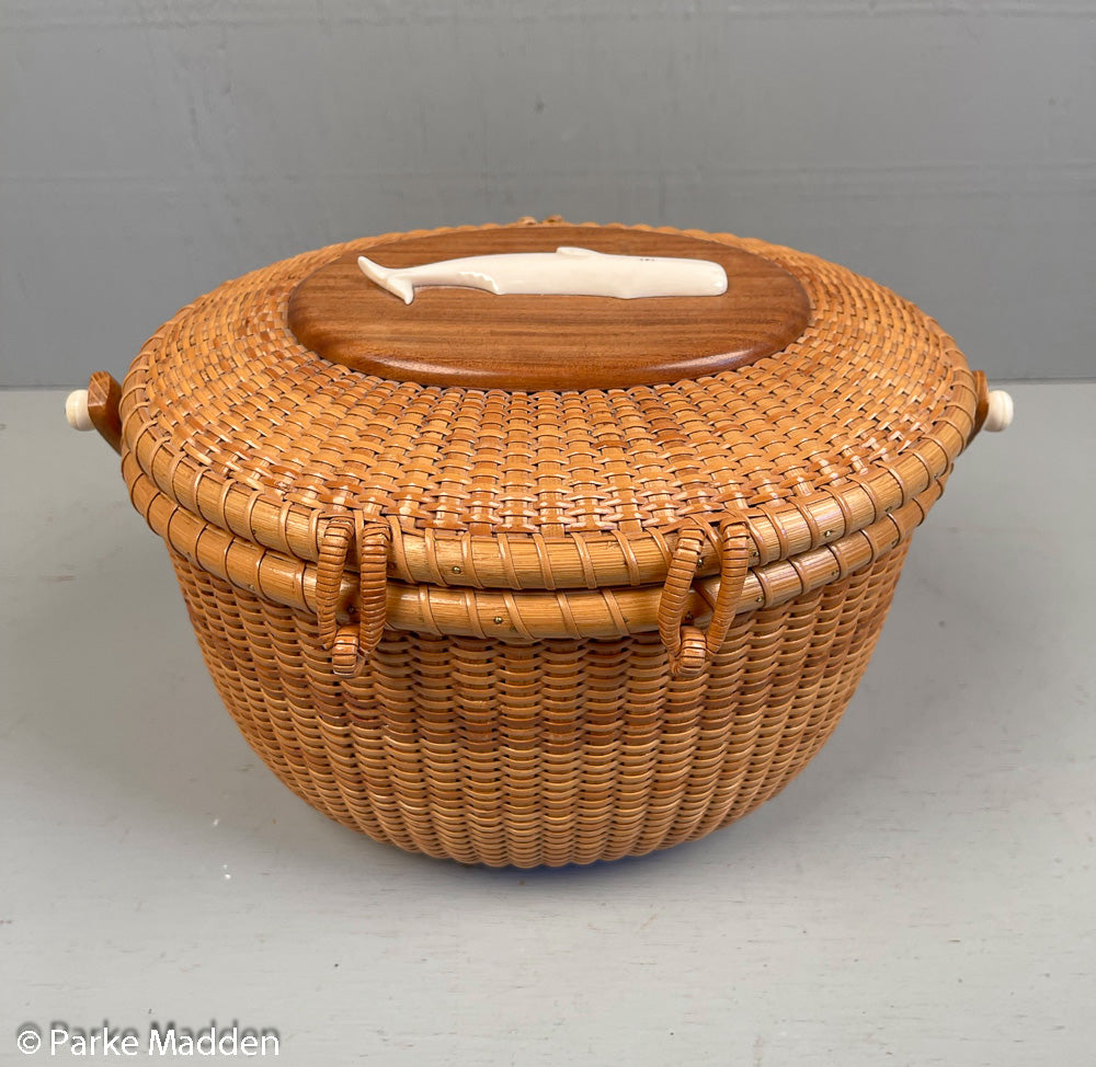 Vintage Nantucket Lightship Basket Purse by Bill & Judy Sayle Paul Madden Antiques