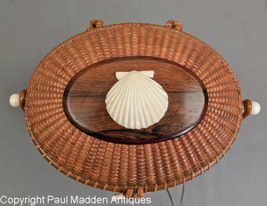 Vintage Nantucket Lightship Basket Purse by John Elder