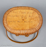 Vintage Nantucket Lightship Basket Purse by Paul Whitten 1970
