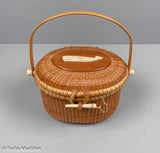 Vintage Nantucket Lightship Basket Purse by Paul Whitten 1970