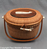 Vintage Nantucket Lightship Basket Purse by Paul Whitten 1971