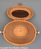 Vintage Nantucket Lightship Basket Purse by Paul Whitten 1971