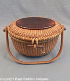 Vintage Nantucket Lightship Basket Purse by Paul Whitten 1983