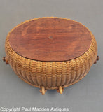 Vintage Nantucket Lightship Basket Purse by Paul Whitten 1983
