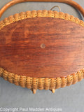Vintage Nantucket Lightship Basket Purse by Paul Whitten 1983