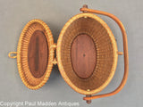 Vintage Nantucket Lightship Basket Purse by Paul Whitten 1983