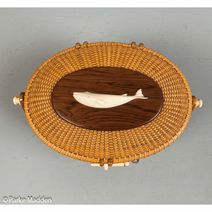Vintage Nantucket Lightship Basket Purse by Stephen Gibbs 1967