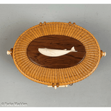 Vintage Nantucket Lightship Basket Purse by Stephen Gibbs 1967