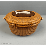 Vintage Nantucket Lightship Basket Purse by Stephen Gibbs 1967