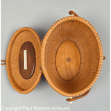 Vintage Nantucket Lightship Basket Purse by The Wooden Jug 1969