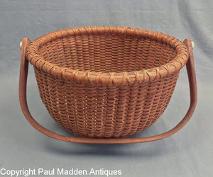 Vintage Nantucket Lightship Basket Signed Bill R 1971