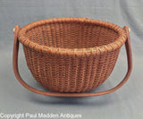 Vintage Nantucket Lightship Basket Signed Bill R 1971