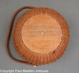 Vintage Nantucket Lightship Basket Signed Bill R 1971