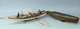 Vintage Nantucket Whaling Scene Model