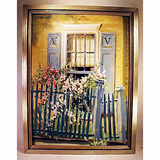Vintage oil on canvas board by V.Paddock circa 1940's.