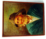 Vintage oil on canvas portrait of an OLD SALT
