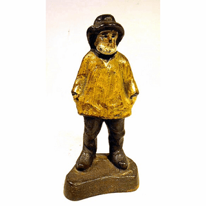 Vintage painted cast iorn OLD SALT figure