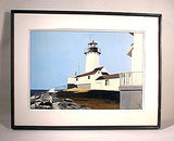 Gloucester Lighthouse Painting by John Austin