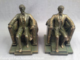 Vintage Pair of DC French Lincoln Memorial Bookends by Jennings Bros