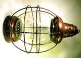 Vintage PERKINS 10 inch hanging ship's lantern