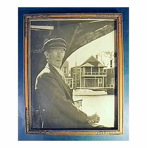 Vintage photograph of Capt. Adams, Nantucket caz.1930's