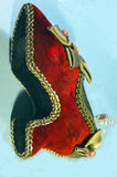 Vintage pincushion decorated high heel SHOE.