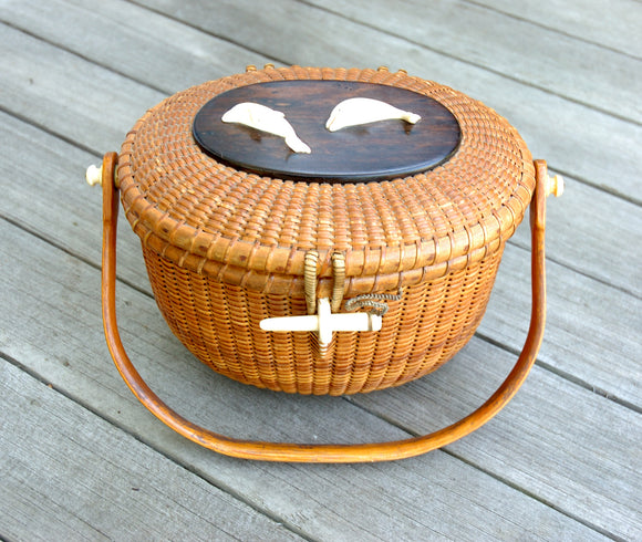 Vintage S. Gibbs Nantucket Lightship Basket