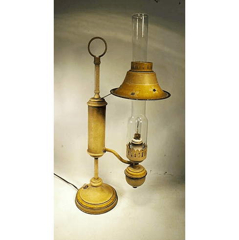 Vintage TOLE STUDENT LAMP