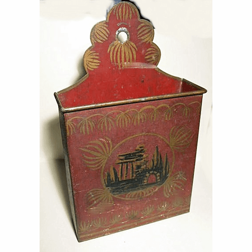 Vintage TOLE wall box.