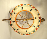 Wonderful antique American CARNIVAL gaming wheel on stand