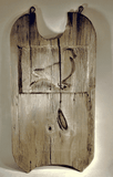 Wonderful folk carved weathered sign from Cape Cod.